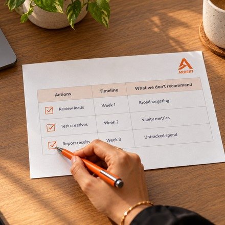 Action plan with clear next steps